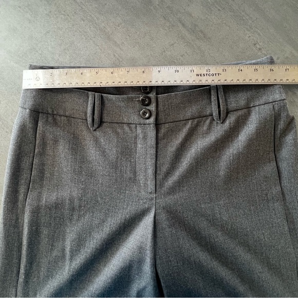 Armani Collezioni Charcoal Gray Virgin Wool Elegant Dress Pants IT 46 US Size 10 - Picture 8 of 10